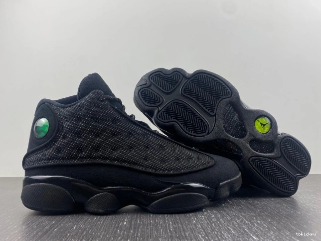 Rep TBkick 414571-011 Retro Jordan 13 Air Black Cat 0724